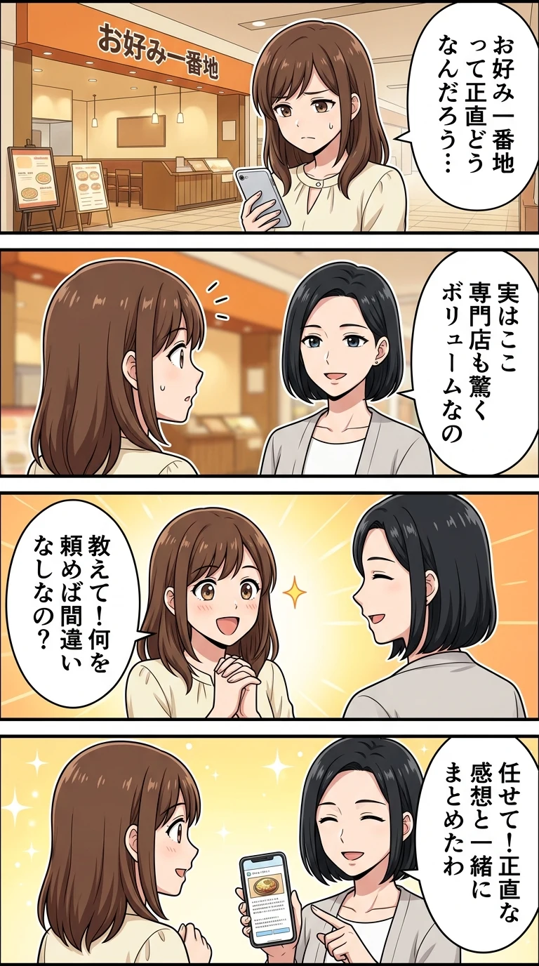 お好み一番地 ゆめタウン山口店 メニュー レビュー 写真